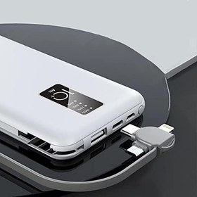 Resim Zore PW-05 Hızlı Şarj Led Göstergeli Micro Lightning Type-C Kablolu Taşınabilir Powerbank 10000mAh 