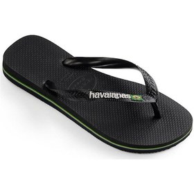 Resim Havaianas Brasil Logo Erkek Terlik - Siyah 