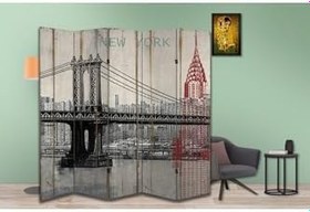 Resim Şehir Temalı Özel Tasarım Paravan Room Divider PRV1257, 180 x 180 