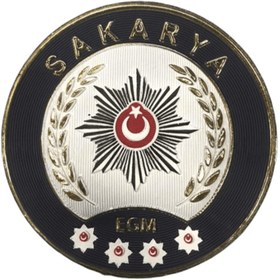 Resim ÇUKUROVA ÜTÜ SAKARYA P o l i s Kol Arması 3D Plastik TPU, Yeni Tip, Cırtlı, Standart Ölçü, 
