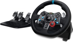 Resim Logitech G G29 Driving Force Yarış Direksiyonu, Çift Motorlu Güç Geri Besleme, 900° Direksiyon Yönü, Deri Direksiyon, Ayarlanabilir Paslanmaz Çelik Pedallar, Siyah 