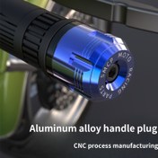 Resim 1 Çift CNC Alüminyum Alaşımlı Motosiklet Kolu Fişleri, Düşmeye Karşı, Çok Renkli Seçenekler, Matkap Gerektirmeyen Kurulum, Kauçuk Tutma, Çeşitli Motosikletler ve Bisikletler İçin Uygun, Off-Road ve Genel Aksesuarlar İçin İdeal - Tatil Hediyesi Hazır 