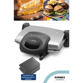 Resim Özbience Granit Plakalı Tost ve Izgara Makinesi, 5 Kademe Isı Ayarı, 1750W 