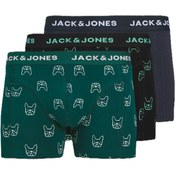 Resim Jack&Jones Jacdenim Dog Trunks 3'lü Erkek Boxer 12275817 (12275817) 