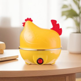 Resim Mini Paslanmaz Çelik Yumurta Pişirici - Karakter Tasarımı, Katmanlı Buharlı, 220V Avrupa Voltage'li Adaptörsüz Dayanık Mutfak Aleti Kahvaltı ve Günlük kullanim için Kolay Temizlenebilen Malzeme Akilliyemekpi 