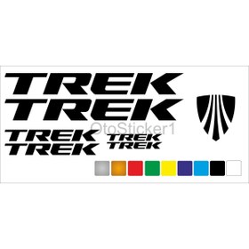 Resim Outletore Trek Bisiklet Kadro Sticker Set Premium Kalite 