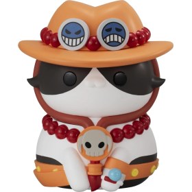 Resim SDT Group Megahouse - One Piece - Nyanto! The Big Nyan Piece Serisi - Portgas D. Ace, Cat Figürü 