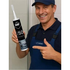 Resim Selsil Pu Mastik 280 ml Beyaz (25 Adet),alüminyum Tabanca 