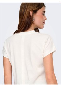 Resim Only Onlerıca S/s Top Jrs Noos Kadın Beyaz T-shirt - 15308926 