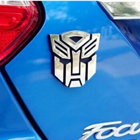 Resim Liangmei 1 Adet Otomatik 3d Etiket Transformers Rozeti 