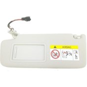 Resim Volkswagen Golf 7 2013-2016 Model Arası Uyumludur Ön Sol Güneşlik Guneslık Komple Aynalı Gri 