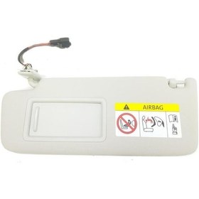 Resim Volkswagen Golf 7 2013-2016 Model Arası Uyumludur Ön Sol Güneşlik Guneslık Komple Aynalı Gri 