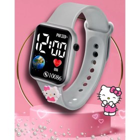 Resim Su Geçirmez Renkli Dijital Çocuk Saati Işıklı Akıllı Saat 