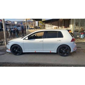 Resim VW Golf 7 Yan Marşpiyel - (Plastik)parlak Siyah 