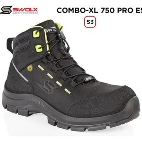 Resim Swolx İş Ayakkabısı - Combo-Xl Pro Esd 750 S3 Siyah 
