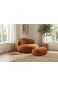 Resim PATARA HOME Mila Modell Puff & Armut Koltuk 2'li Relax Koltuk 