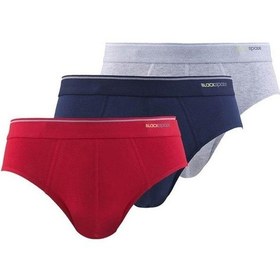 Resim Blackspade 9672 Erkek Tender Cotton 3 Lü Lacivert-Kırmızı-Gri Sli Çok Renkli 