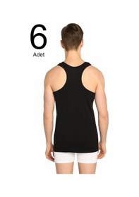 Resim Seher Yıldızı Spor Atlet 6 Li Penye Erkek Ribana Rambo Siyah 