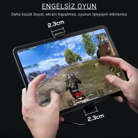 Resim Polham Rgb Işıklı Isı Göstergeli Tablet ve Telefon Uyumlu 7000RPM Ultra Güçlü Soğutucu Fan, Ultra Sessiz 