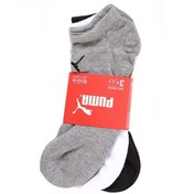 Resim Puma Gri Unisex 3lü Spor Çorap 88749704 Sneaker 