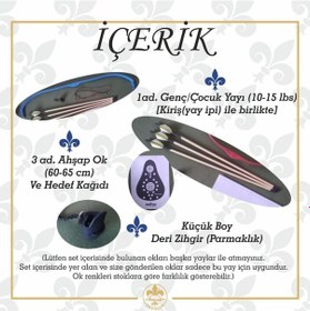 Resim Geleneksel Okçuluk Başlangıç Seti/Genç Kırmızı 