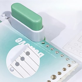 Resim Beş Delikli Delme Makinesi: Masaüstü Düzenleyici, Not Defterleri ve Belgeleri Bağlama İçin Mükemmel, Okul Başlangıcı Hediyesi, Ofis ve Okul Malzemeleri 