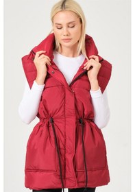 Resim Dewberry Bayan Yelek Z6747 Bordo 