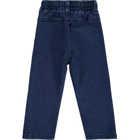 Resim Civil Boys Beli Lastikli Jogger Pantolon Kot Mavi 2-5 Yaş Erkek Çocuk Düz Kesim Dokuma Kumaş 