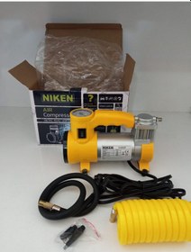 Resim Niken Marka Sarı Renk Metal Lambalı Lastik Havası Şişirme Kompresörü Adet 
