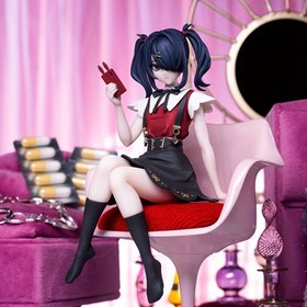 Resim Anime Koleksiyonluk Figürü Siyah Saçlı ve Kırmızı Giysili - PVC Heykel Modeli, Anime Tutkunları İçin İdeal Hediye, Dinamik Poz ve Detaylı Tasarıma Sahip Dekoratif Karikatür Aksiyon Figürü 