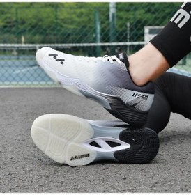 Resim Quaoar Yeni Popüler Stil Meslek Erkek Kadın Tenis Ayakkabıları Bej - Gri - Lacivert 