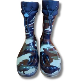 Resim belixspor Konçlu Peluşlu Unisex Yağmur Çizmesi 36-40 Yeni Askeri Kamuflaj 