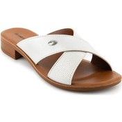 Resim Muya Costa 35004 Kadın Abiye Terlik Beyaz Beyaz 