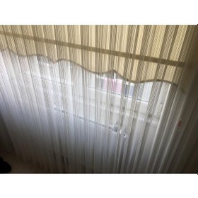 Resim Tül Perd Leno Desen Gramajlı Kalın Sık Iplik Dokumalı Çok Renkli 