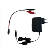 Resim 12 Volt Akü Şarj Cihazı Adaptörü - Otomatik Kesicili Yedek Maşalı 