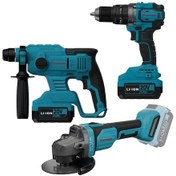 Resim Catpower Cat4235 Kömürsüz 20 V Akülü Vidalama + Kırıcı + Taşlama 3 Makine 