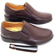 Resim Derilax Büyük Numara Ortopedik Hakiki Deri Kahve Rengi Erkek Ayakkabı Kahve 