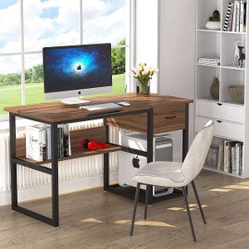 Resim Zizuva Tasarım 120x60x75 CM Çekmeceli Ceviz Çizim Masası 