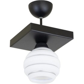 Resim Tekli Özel Şeritli Cam Model Modern Plafonyer Avize Y 