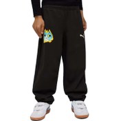Resim Puma Moody Cat Sweatpants Unisex Çocuk Siyah Eşofman Altı 