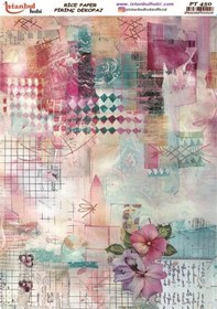 Resim Pirinç Dekopaj Kağıdı 30x42cm Pt-450 Mix Retro 