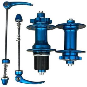 Resim Forte Gt Xbyc 680 Bisiklet Hub Sesli Ön Arka Kaset Göbek Seti 32 Delik 6 Vida Qr Mandal Mavi 