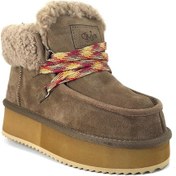 Resim Guja 400 1 24kb Kadın Sneaker Günlük Bot Kahverengi Kahverengi 