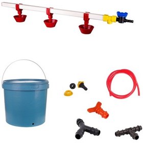 Resim TavPet Nipel Tavuk Suluğu 20 Lt Depolu Yaylı Çanaklı (Set/9) 