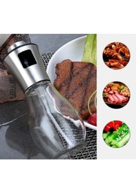 Resim Cam Püskürtmeli Sprey Yağdanlık Püskürtmeli Yağ Sirke Şişesi Sprey Püskürtücü 200 ML1 Adet 