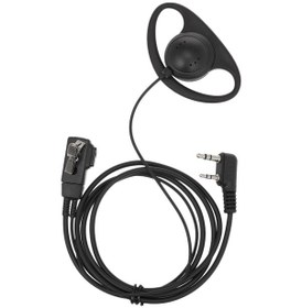 Resim Neevoyu K-uçlu Siyah Kulak Takımı, Kenwood/baofeng/retevis Ve Diğer Radyolar İçin Evrensel Walkie Talkie Kulaklığı - P109-pk01-g4 