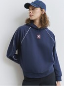 Resim Mavi - Biye Detaylı Kapüşonlu Lacivert Sweatshirt 1s10362-87518 Lacivert 