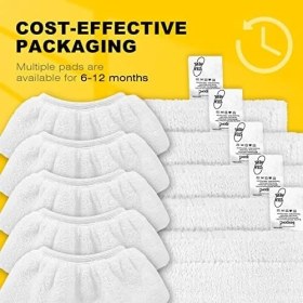 Resim Hype Store Keepow 10 Mikrofiber Bez Seti, Buharlı Temizleyici Aksesuarı, Sc 2, Sc 3, Sc 4, Sc 5, Yıkanabilir Bezler (5 Zemin Başlığı + 5 El Başlığı) 