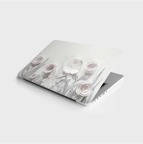 Resim Laptop Sticker Bilgisayar Notebook Pc Kaplama Etiketi 3d Kağıt Çiçekler 