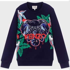 Resim Kenzo Çocuk Sweat K25704/868 Electrıc Blue Lacivert Çok Renkli 